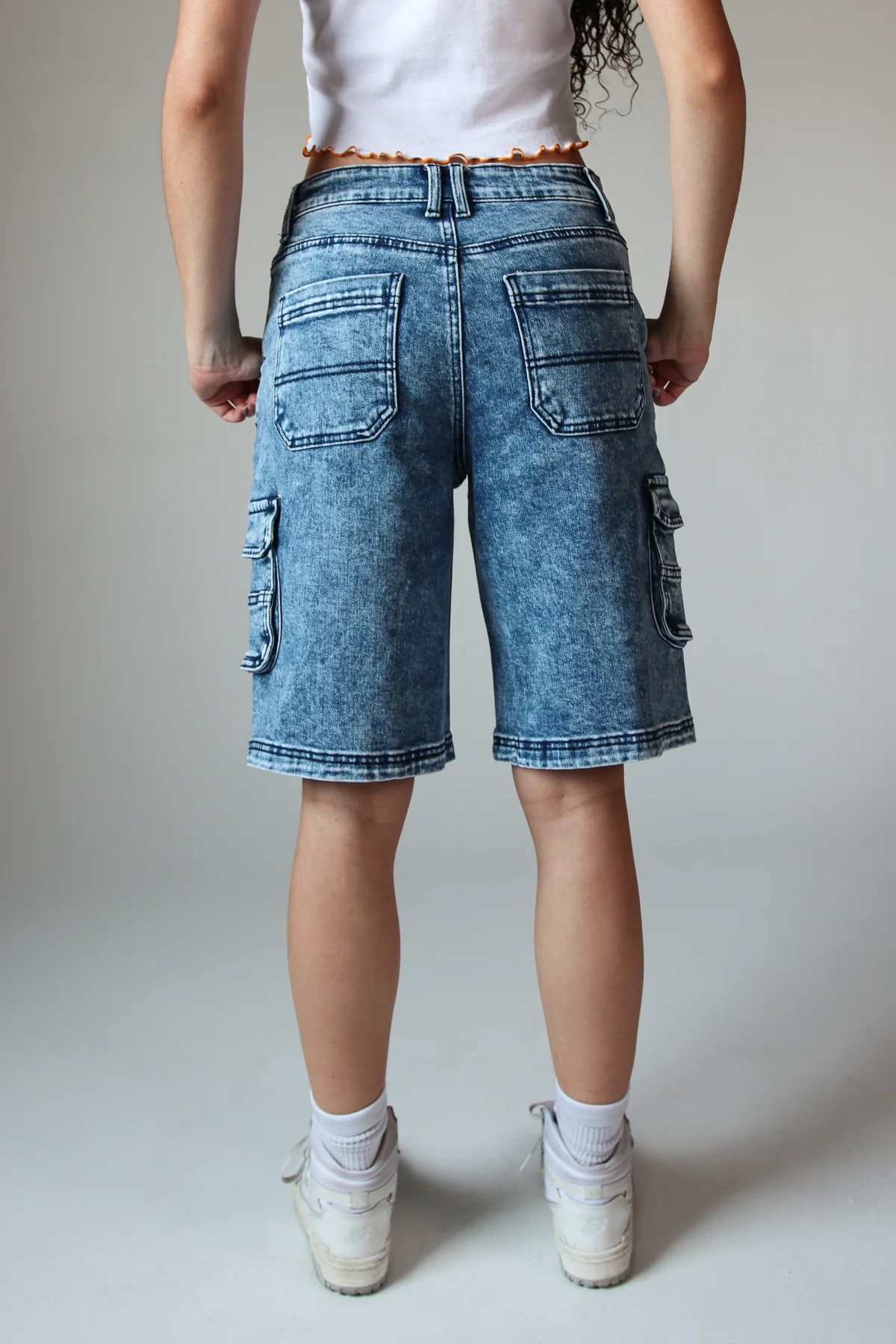 Acid Wash Cargo Jorts - Image 14