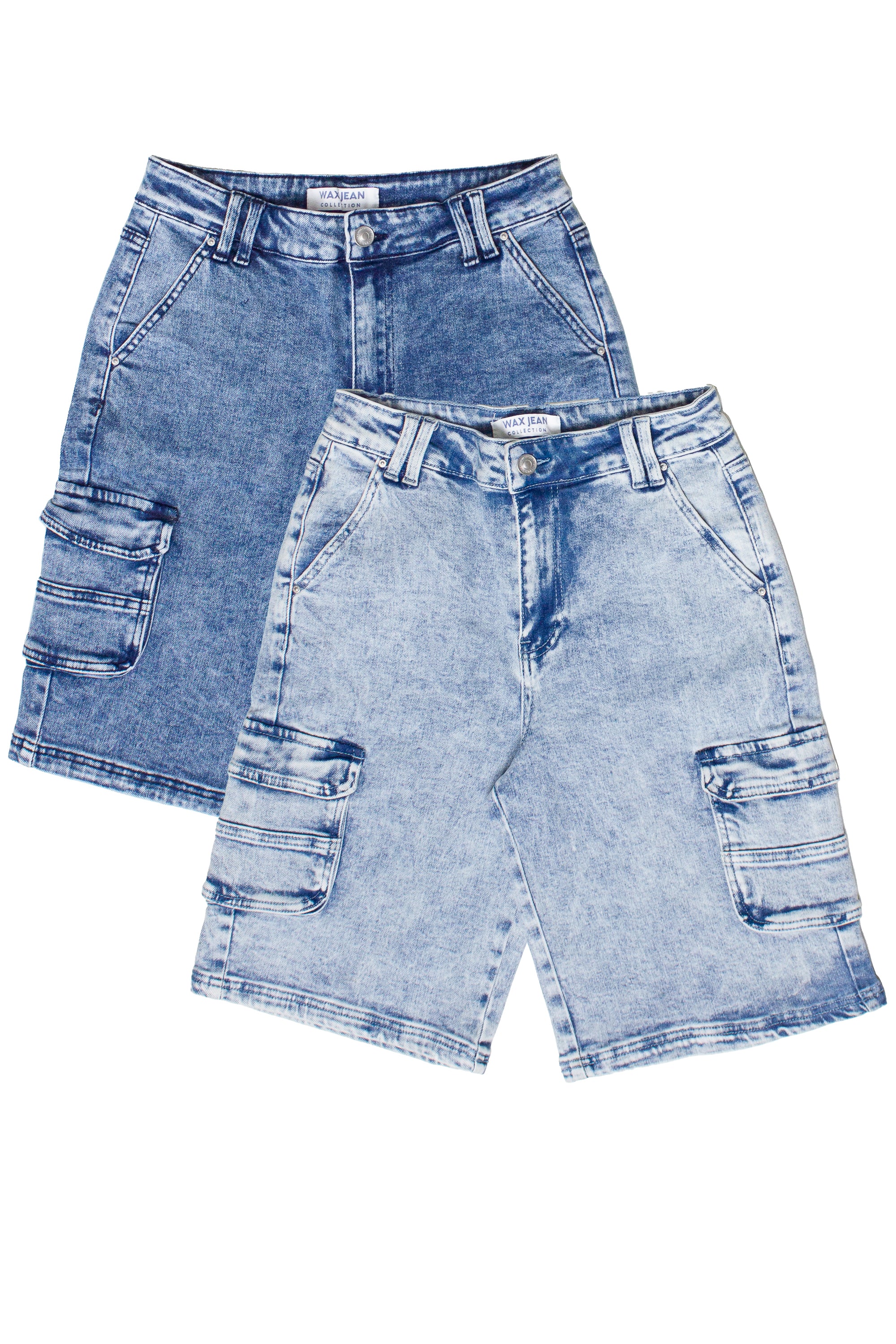 Acid Wash Cargo Jorts - Image 9