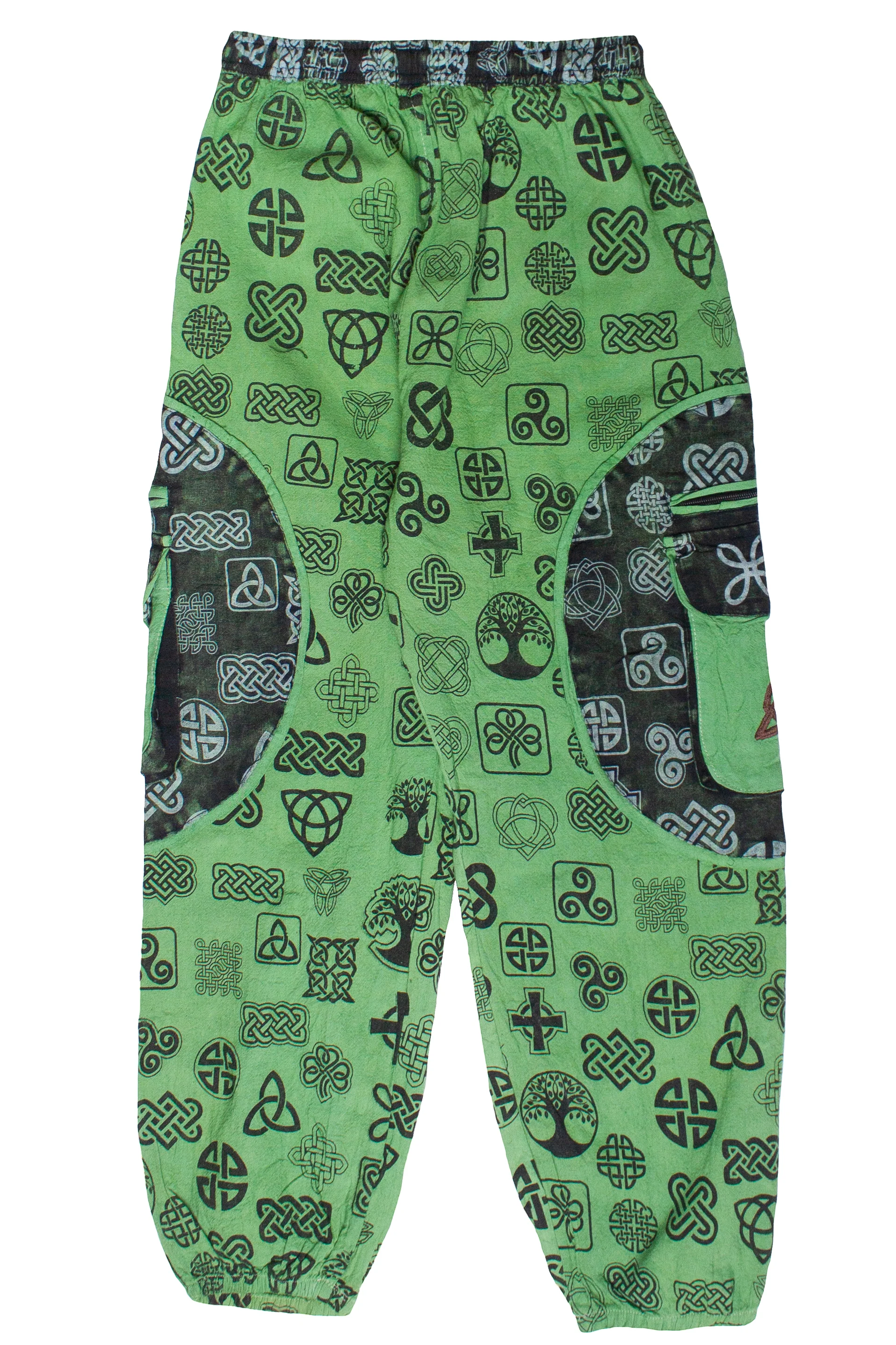 Celtic Symbols Patchwork Cargo Pants - Image 6
