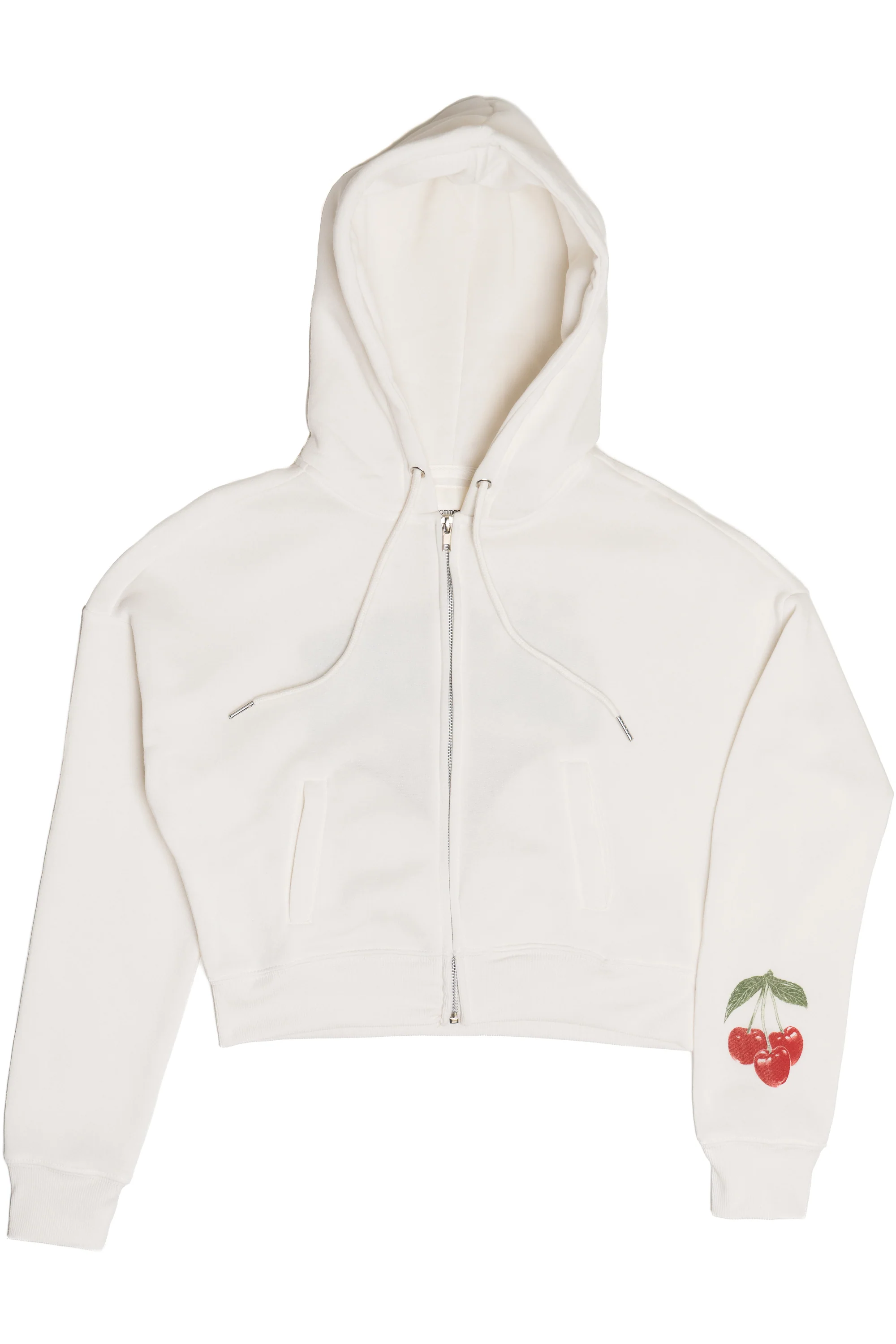 Cherries Cropped Zip-Up Sweatshirt - Image 6