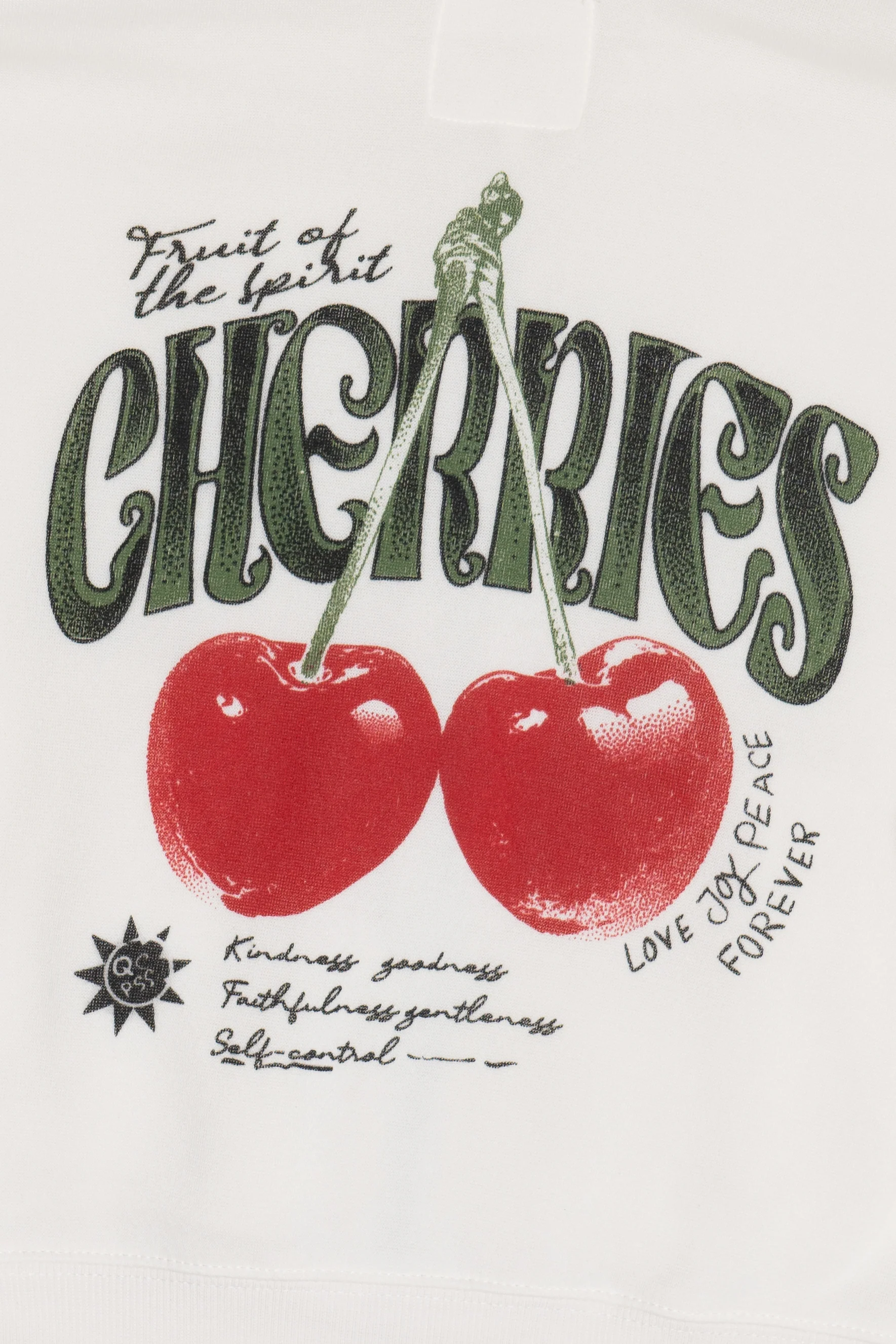 Cherries Cropped Zip-Up Sweatshirt - Image 9
