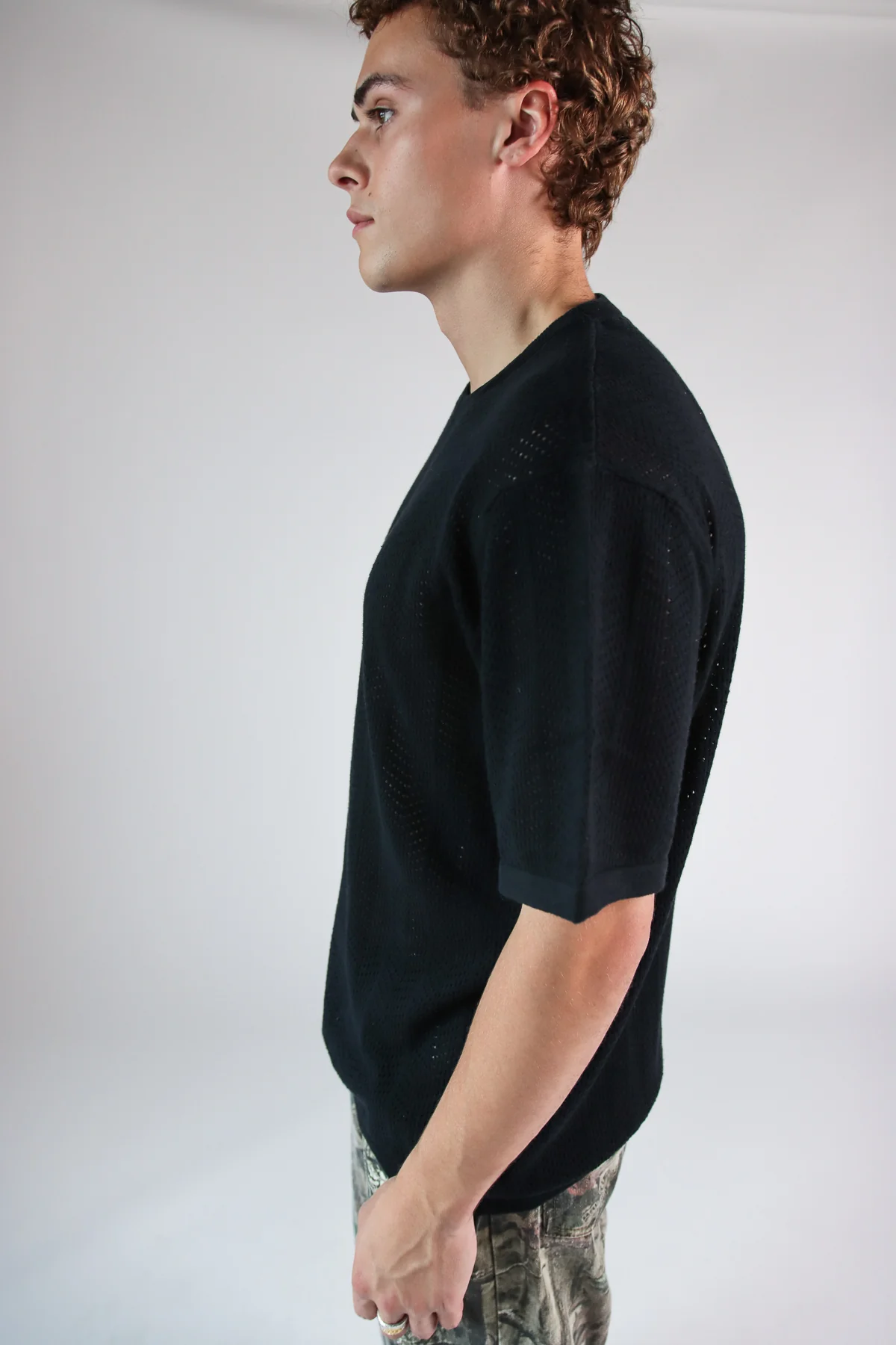 Chevron Open Weave Tee - Image 8