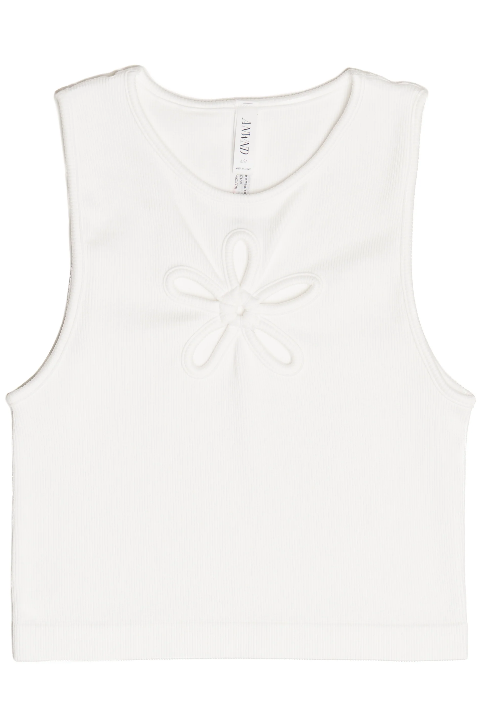 Flower Cut Out Seamless Tank Top - Image 16