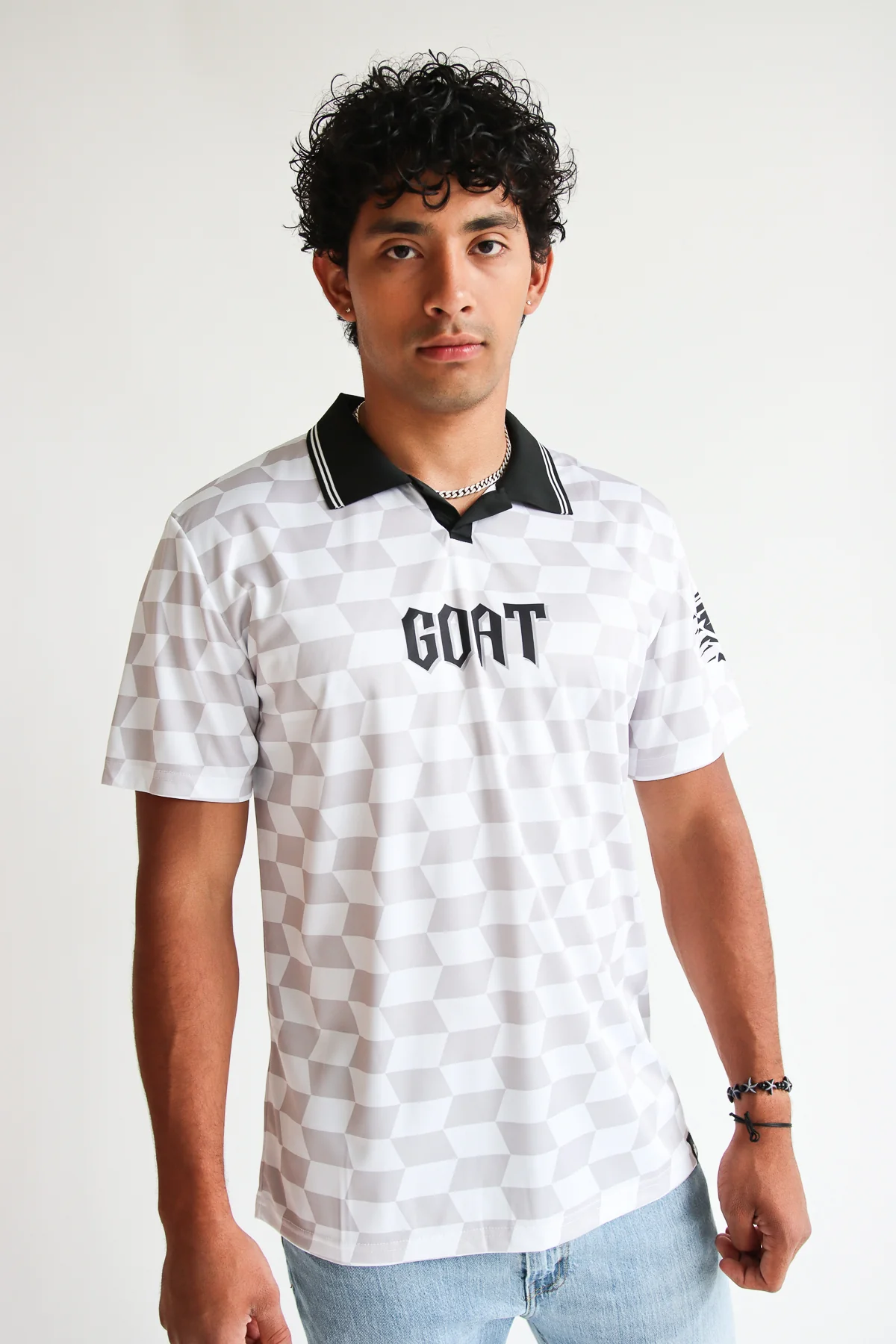 GOAT Checkered Soccer Jersey - Image 3