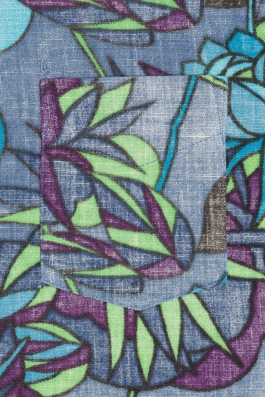 Rare Vintage Hawaiian Women's Quarter Button Down Shirt Robert Rutherford's 40/50s - Image 3