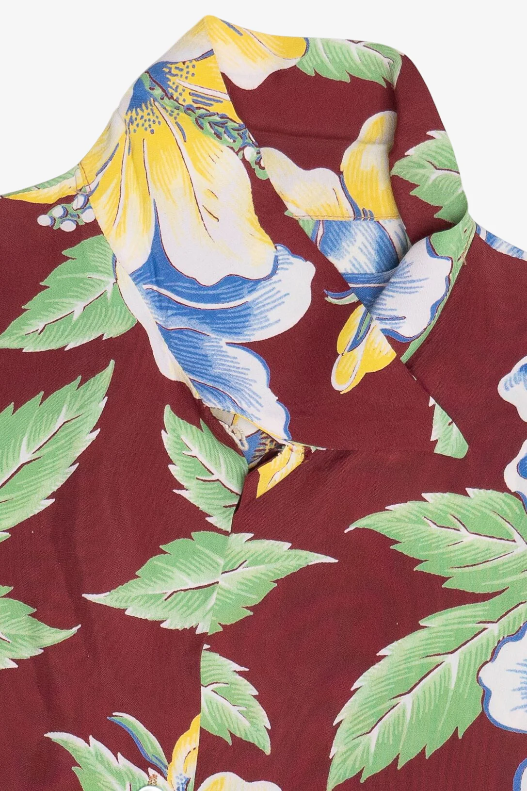 Rare Vintage Hawaiian Women's Shirt With Loop Collar 40/50s - Image 3