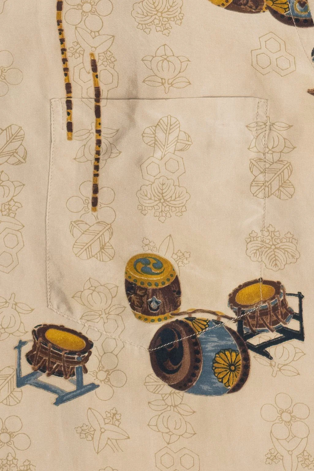 Rare Vintage Pure Silk Hawaiian Shirt Loop Collar McInerny Honolulu 40/50s - Image 4