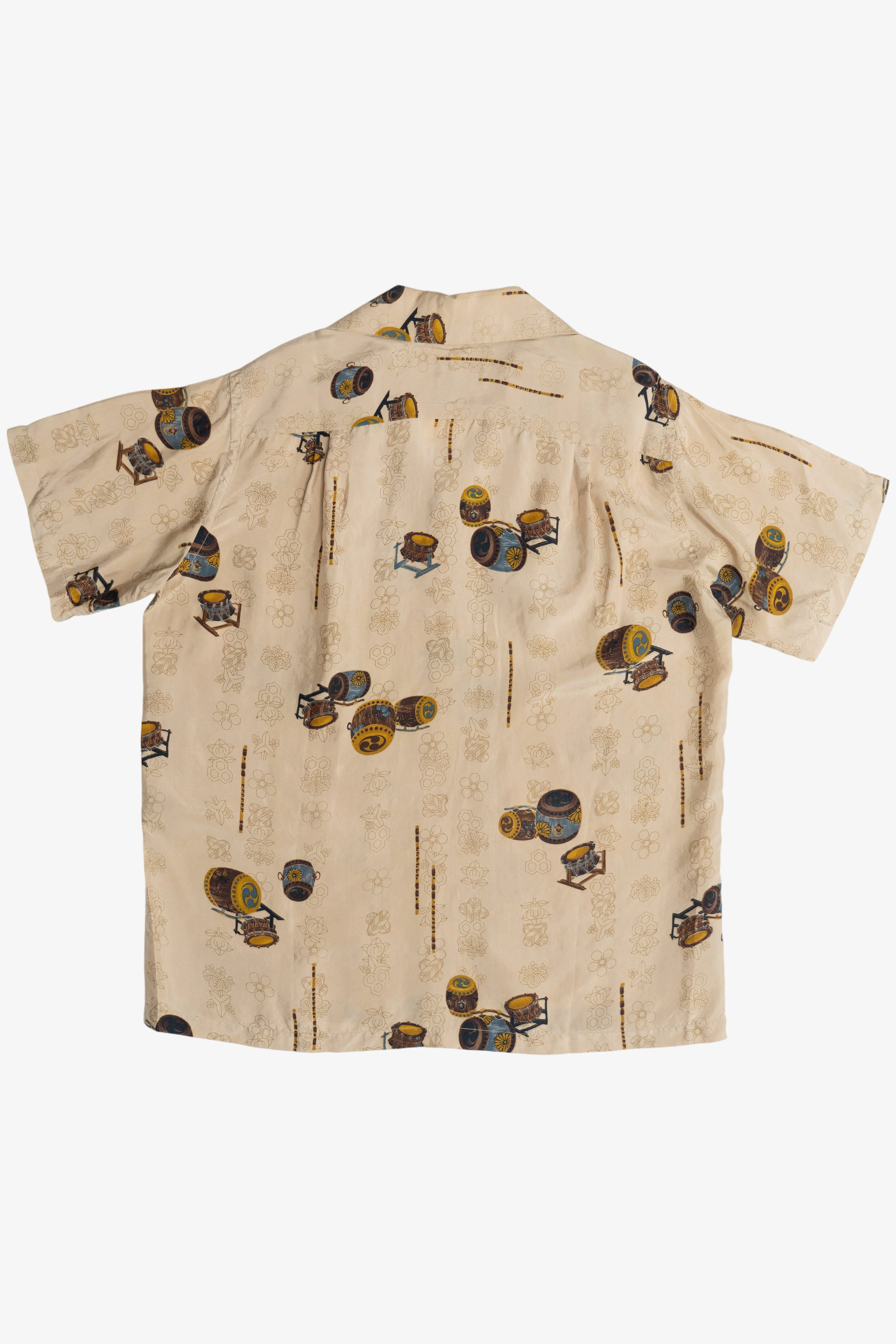 Rare Vintage Pure Silk Hawaiian Shirt Loop Collar McInerny Honolulu 40/50s - Image 6