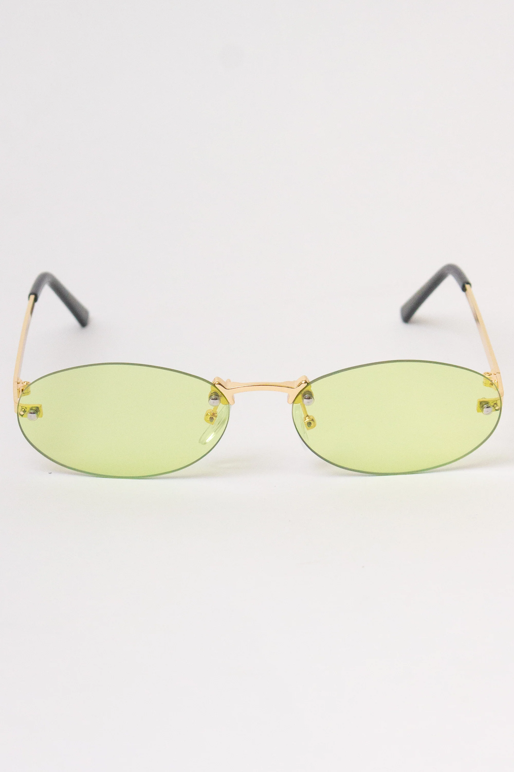 Rimless Oval Lens Sunglasses - Image 4