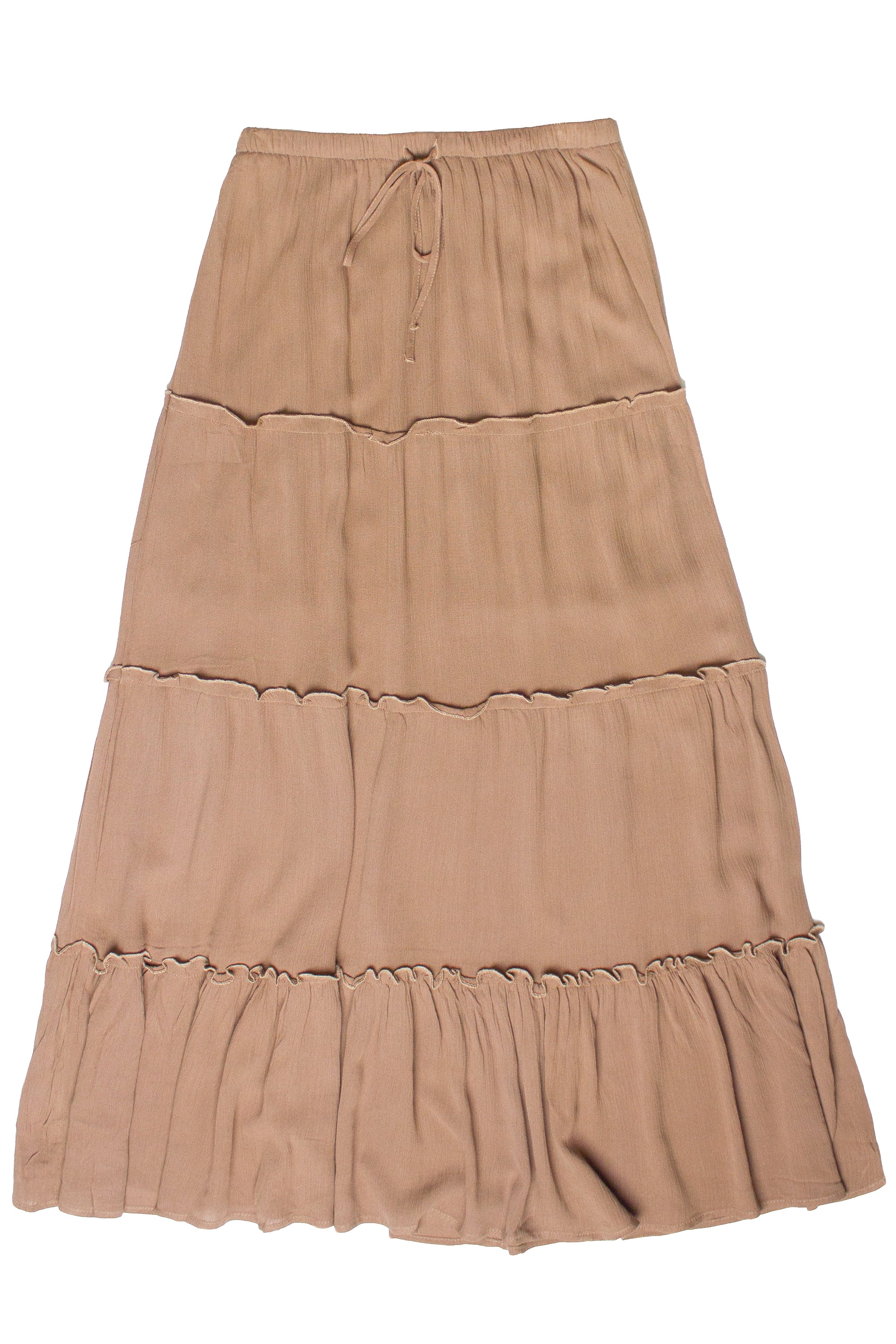 Ruffle Trim Tiered Maxi Skirt - Image 12