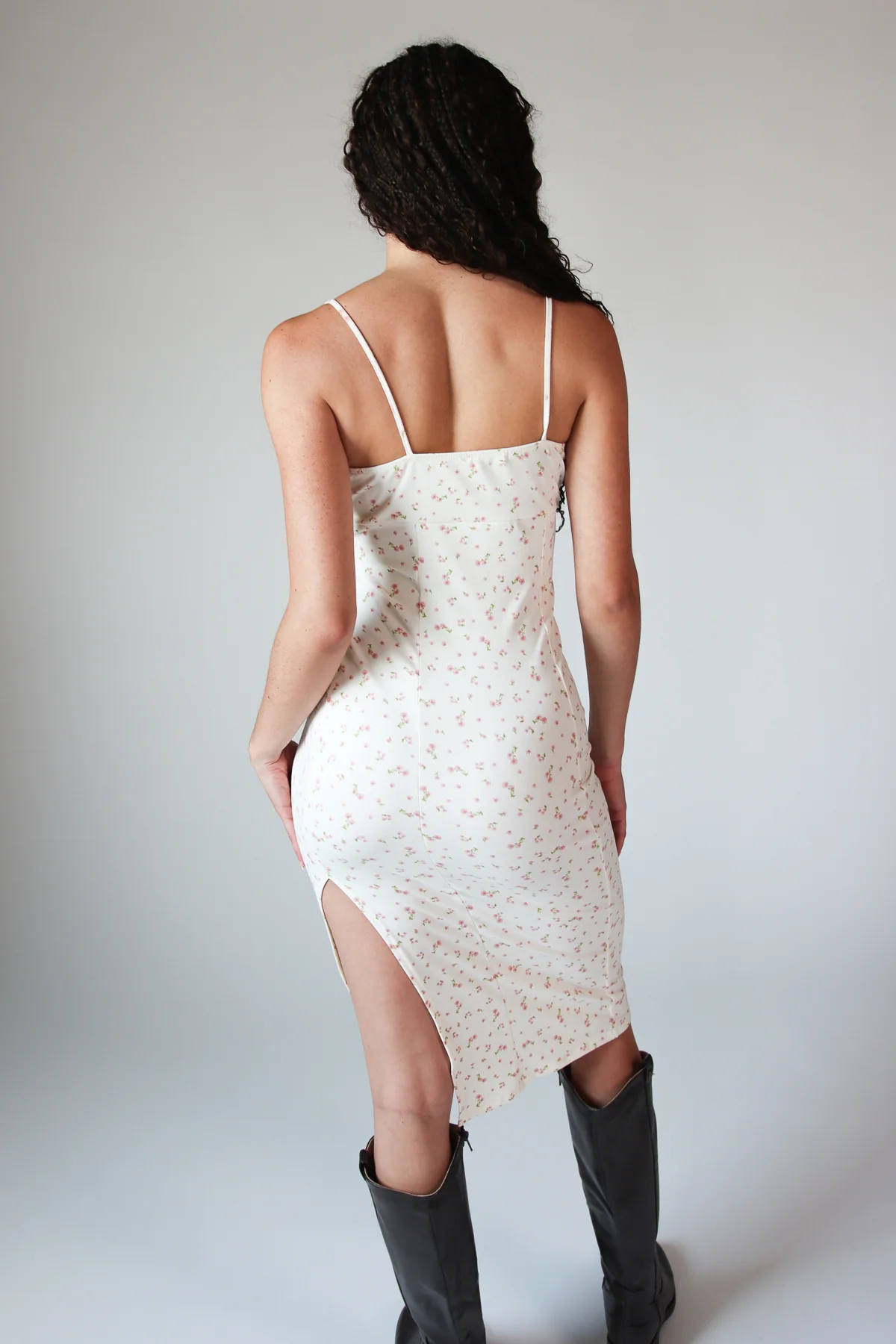 Sleeveless Floral Milkmaid Midi Dress - Image 8