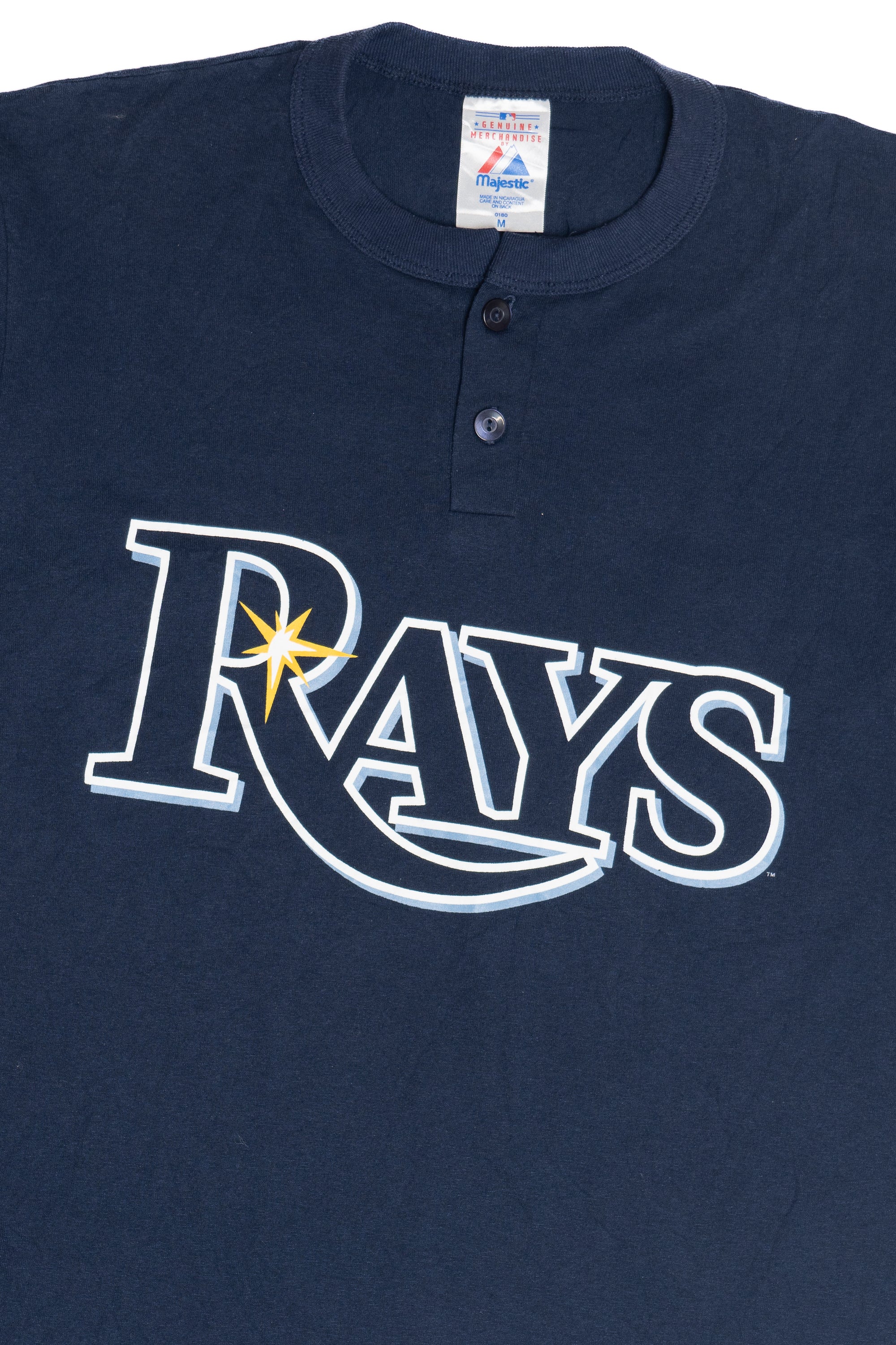 Tampa Bay Rays #24 Two Button Majestic T-Shirt - Image 3