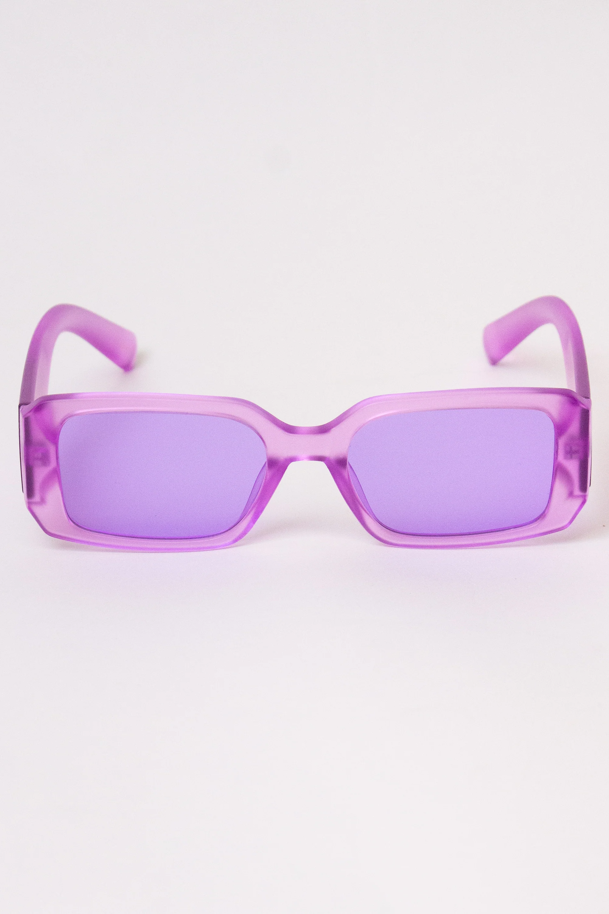 Thick Frame Rectangle Sunglasses - Image 5