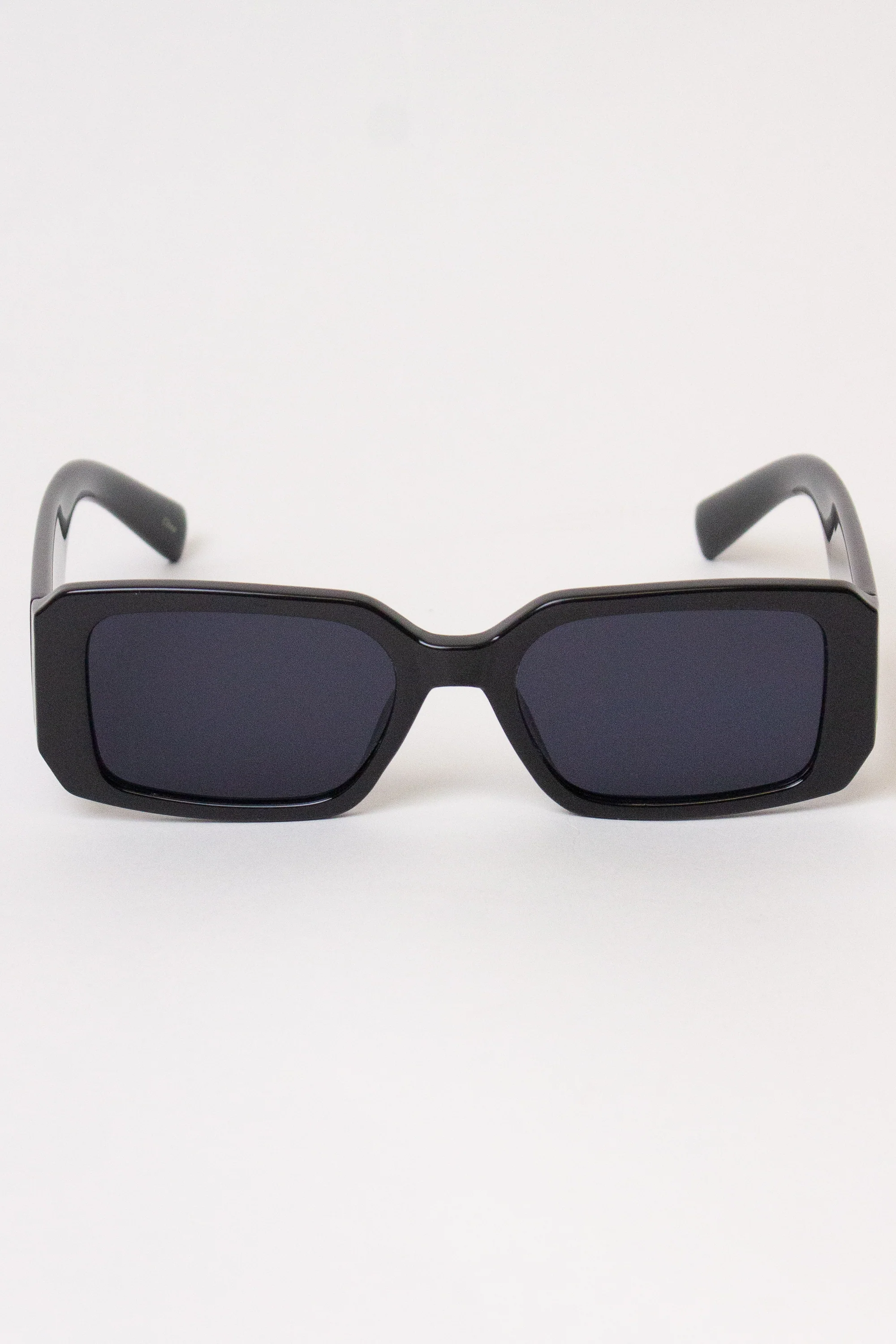 Thick Frame Rectangle Sunglasses - Image 7