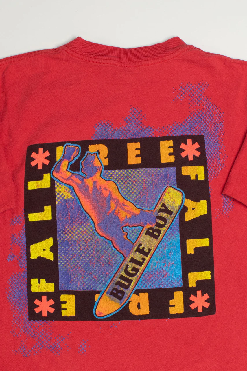 Vintage Free Fall Snowboard T-Shirt - Image 3